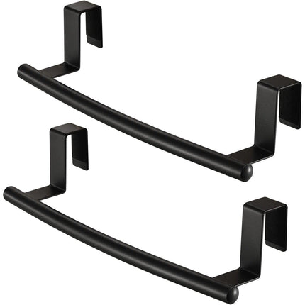 Over The Door Towel Bar Towel Rack Kitchen Bathroom Over Cabinet Set of 2 KES