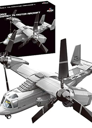 APOSTROPHE Games V-22 Osprey Tiltrotor Aircraft Building Block Set - 460 Pieces