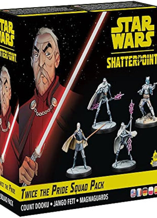 Atomic Mass Games | Star Wars Shatterpoint: Twice the Pride - Count Dooku Squad Pack | Tabletop Miniatures Game | Ages 14+ | 2 Players | 90 Minutes Playing Time