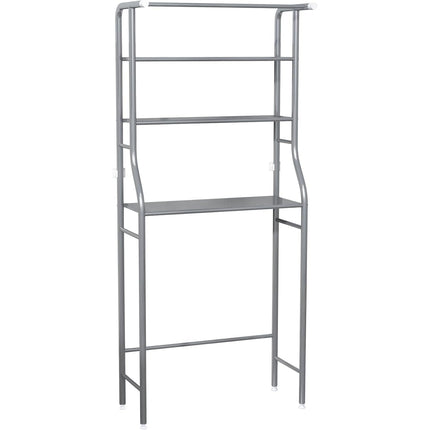 3-Tier Drum Storage Rack Space-Saving Bathroom Organizer Silver MOYIPIN