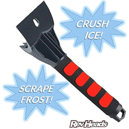 RevHeads Ice Scrapers for Cars and Pick Up Trucks Scrape With Ease - 2 Pack