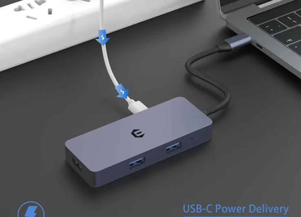 USB C Docking Station 6 in 1 for Mac Pro/Air Dell Surface HP Surface Book Ootday
