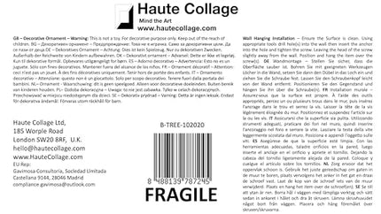 Tree of Life Wall Art Metal Decorative Artwork Iron Indoors Outdoors Garden 59 cm or23 inch Plaque Wall Hanging Metal Wall Decoration