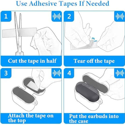 Geekria Silicone Case Cover Compatible with Jabra Elite 7 Pro, 7 Active True Wireless Earbuds, Protective Earphones Skin Cover with Keychain Hook, Charging Port Accessible