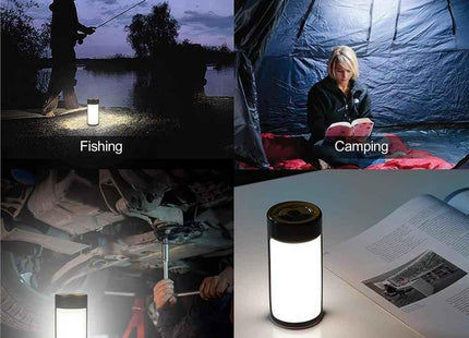 Rechargeable Camping Lantern LED 400LM 5 Modes Emergency Tent Light USB 2 Pack
