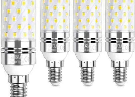 E14 LED Corn Bulb 12W Energy Efficient Solution Lasting up to 25,000 Hours 2 Pk
