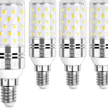 E14 LED Corn Bulb 12W Energy Efficient Solution Lasting up to 25,000 Hours 2 Pk