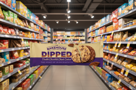 12 x The Bakehouse Dipped Double Chocolate Chunk Cookies 230G