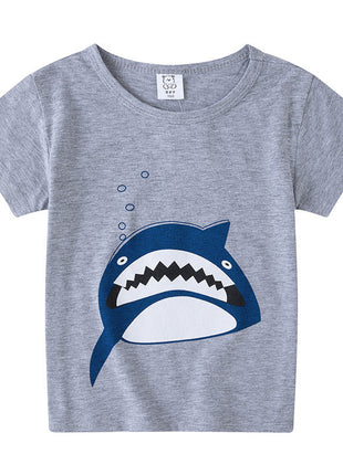 Children's Short Sleeve Boys And Girls T-shirt Cartoon Half Sleeve Top