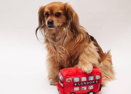London Bus Plush Dog Toy