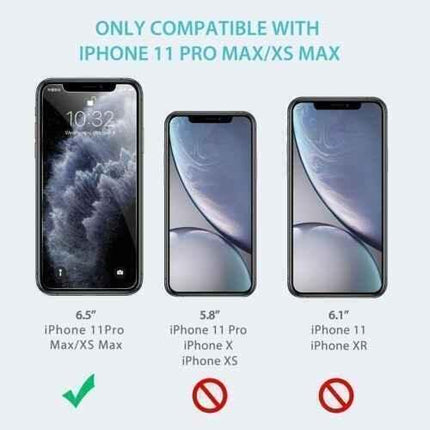 iPhone 11 Pro Max Screen Protectors Tempered Glass with Install Frame 2-Pack