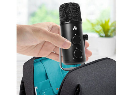 Maono USB-C Studio Desk Top Podcast Microphone Kit with Portable Mid-Size Tripod
