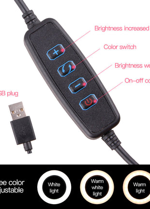 26cm LED Ring Light with Tripod Stand & Phone Clip - Professional Studio Lighting for Photography, Video & Live Streaming