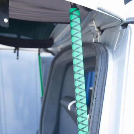 For VW T6.1 Tailgate Elevation Roof Gas Strut Styling Cover Kit (Cross Pattern) |  Van-X