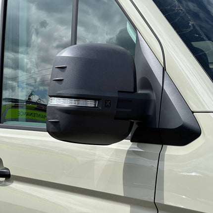 For VW Crafter New Shape Mirror Covers -  Set of 2 - Hammerite | Van-X