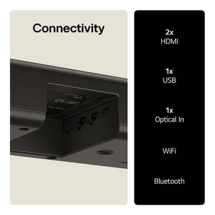LG US80TR SOUNDBAR HOME CINEMA 5.1.3 WIRELESS SUBWOOFER 580W 4K DOLBY ATMOS HDMI
