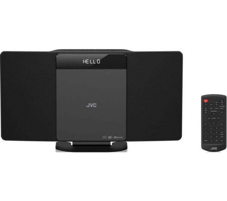 JVC RD-D325B BLUETOOTH 10W FLAT PANEL HI-FI SYSTEM DAB+ FM RADIO CD PLAYER USB