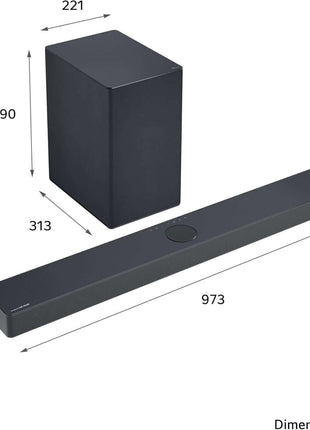 LG USC9S SOUNDBAR HOME CINEMA 3.1.3 WIRELESS SUBWOOFER 4K DOLBY ATMOS RRP £999