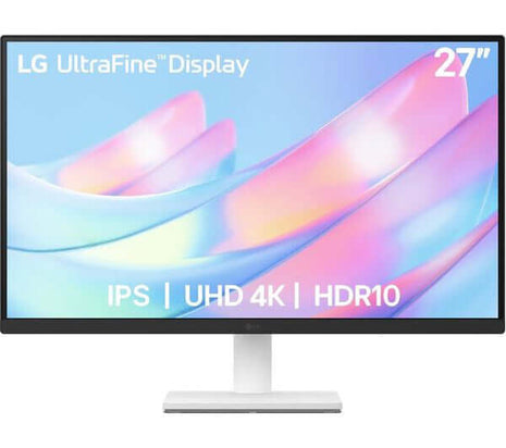 LG 27US500-W 27" 4K MONITOR UHD ULTRA HD IPS 3840 x 2160P 5MS HDR10 HDMI WHITE