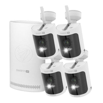 Swann AllSecure 4K Wireless Security Kit with Wire-Free Cameras & NVR Tower