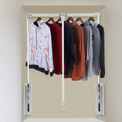Pull Down Clothes Rail Adjustable 890-1210mm Wardrobe Lift 20KG Nisorpa