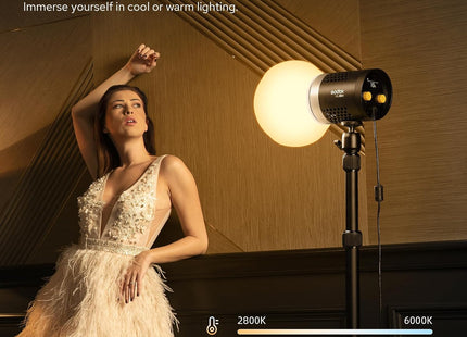 Godox ML30Bi 40W Bi-Color LED Video Light 2800-6500K FX Effects APP & Silent Mode