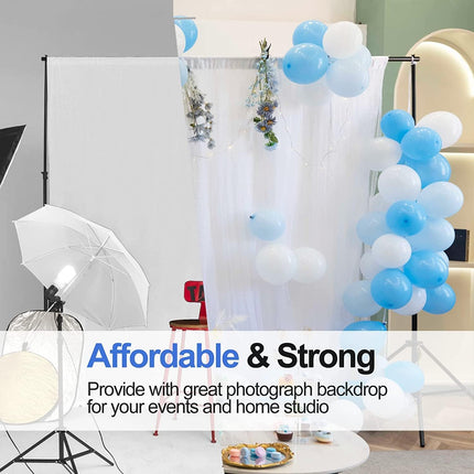 EMART 2x3m Backdrop Stand Kit with Clamps, Sandbags & Carry Bag – Black