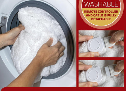 Double Electric Blanket 190x137cm Soft Fleece with 3 Heat Settings Dreamcatcher