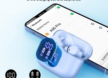 Wireless Earbuds Bluetooth 5.3 Deep Bass 36H Playtime Noise Cancel Btootos