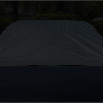 Waterproof Half Car Cover, UV & Windproof, Universal Fit for Sedan, 185''