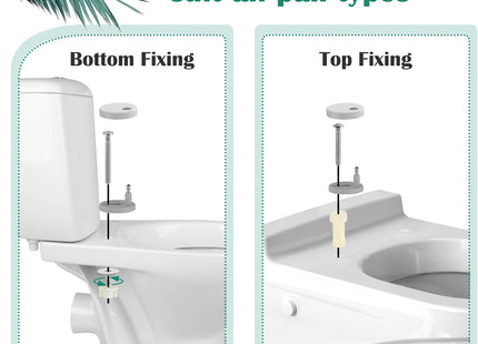 STOREMIC Toilet Seat Soft Close White D Shape Quick Release Top Fixing