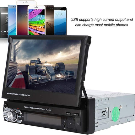 Multimedia Car Stereo 7'' 24Bit DAC, High-Speed USB2.0 Touch Screen WAV Support