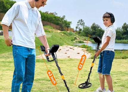 Metal Detector Waterproof Gold Detecting LCD Display 4 Modes SUNPOW