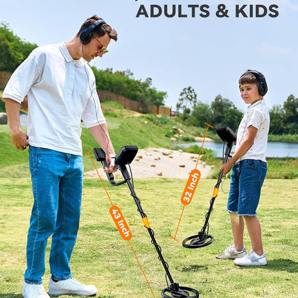Metal Detector Waterproof Gold Detecting LCD Display 4 Modes SUNPOW