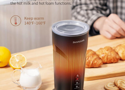 Electric Milk Frother and Steamer 300ml Hot Cold Foam Maker SHARDOR