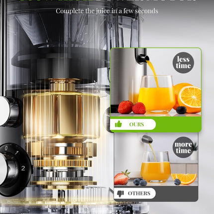 Juicer Machine 800W 3 Speed Stainless Steel Fruit Vegetable SHARDOR