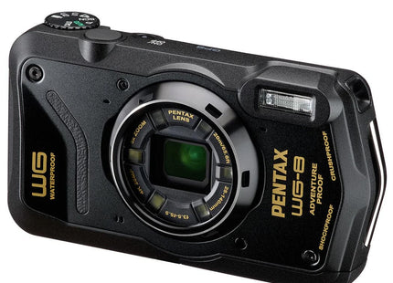Pentax WG-8 20MP 5x Zoom Tough Compact Camera - Black