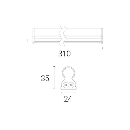 4lite High Performance 310mm 4K LED Undercabinet Linklight