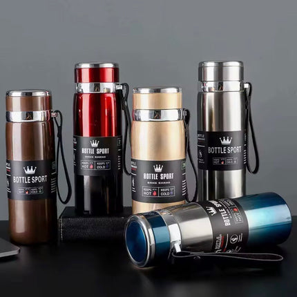 1L Thermal Water Bottle – Stainless Steel Vacuum Flask, Hot & Cold Insulated Thermos Bottle for Water, Tea & Coffee