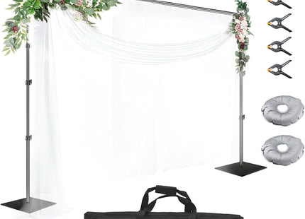 Backdrop Stand Heavy Duty 3x3m Adjustable Background Frame Steel Base EMART