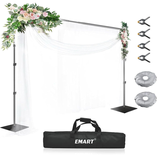 Backdrop Stand Heavy Duty 3x3m Adjustable Background Frame Steel Base EMART