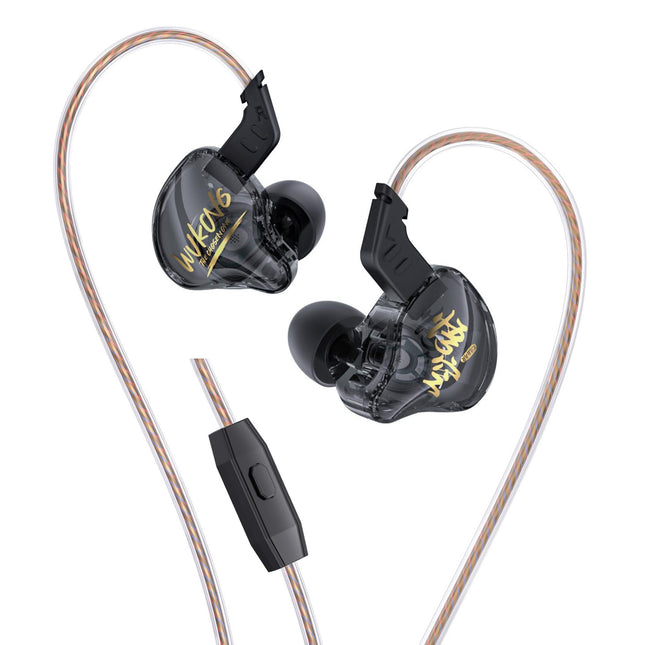 Yinyoo KBEAR MONKIE K01 Wired Gaming Earbuds,1DD Lightweight Gaming In Ear Monitor with 3.5mm Plug, HIFI Immersive Bass in Ear Headphones Wired