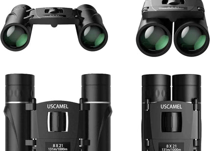 Uscamel Compact 8x21 Binoculars with BAK4 Prism for Bird Watching Outdoor Use