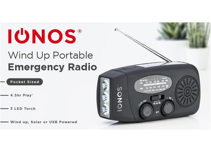 IONOS Almere Emergency Wind Up Radio
