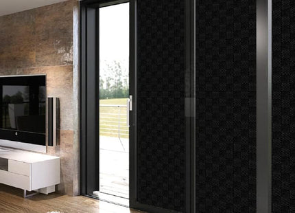 Window Privacy Film Non Adhesive Blackout Frosted Anti UV 90x300cm Qualsen