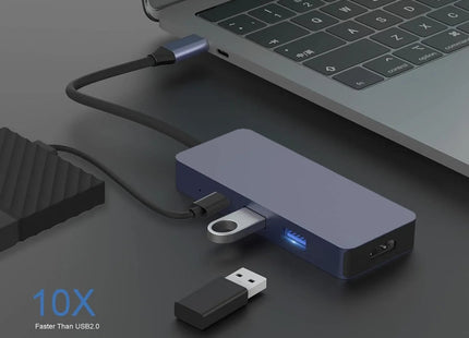7-in-1 USB C Docking Station with 4K HDMI SD/TF Reader USB for Mac Windows Linux