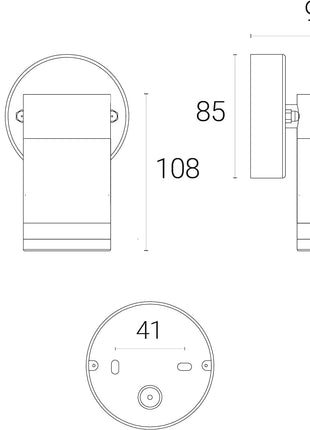4lite Marinus GU10 Single Direction Outdoor Wall Light without PIR - Stainless Steel