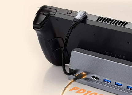 USB-C Docking Station 7-in-1 for Steam Deck with HDMI 4K@60Hz 2 USB-A 3.0 Port