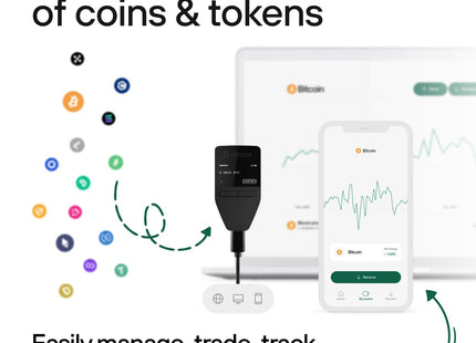 Trezor Safe 3 - Passphrase & Secure Element Protected Crypto Hardware Wallet