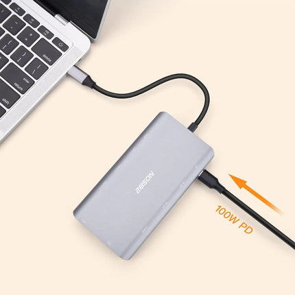 USB C Docking Station 2 HDMI 11 in 1 Triple Display USB C Hub 2 HDMI Plus VGA